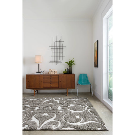 Enchant EN-07 Rug by Loloi in smoke. Made from 100% polypropylene in a transitional style.