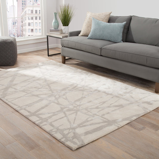 Etho By Nikki Chu ENK11 Rug by Jaipur Living in ivory, gray. Made from unique in a unique style.