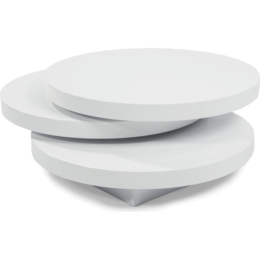 001 None | Unknown | Torno Coffee Table by Moe's Home Collection in white. Made from white veneer, mdf in a modern style.
