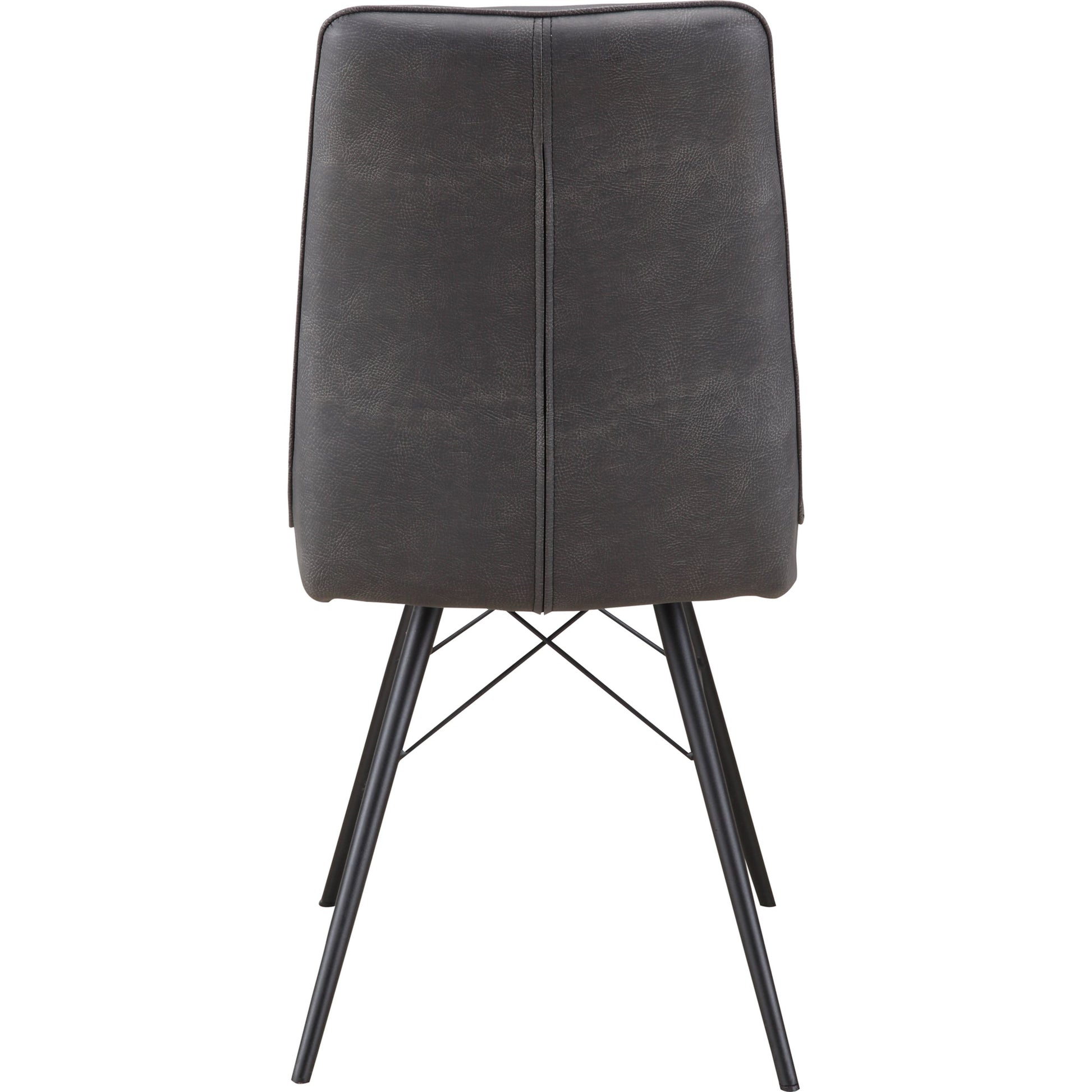 Morrison Side Chair (Set of 2) by Moe's Home Collection in grey. Made from high density foam, metal in a modern style.