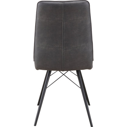 Morrison Side Chair (Set of 2) by Moe's Home Collection in grey. Made from high density foam, metal in a modern style.