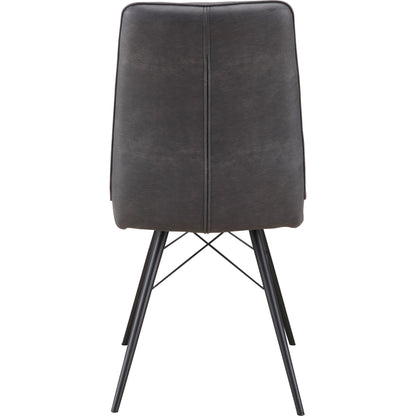 Morrison Side Chair (Set of 2) by Moe's Home Collection in grey. Made from high density foam, metal in a modern style.