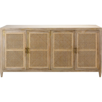Etewah Sideboard - 32766 by Livabliss. Made from top: wood, base: manufactured wood, base: rattan, base: wood in a cottage & farmhouse style.