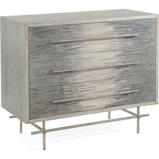 Harmony Chest by John-Richard in gray, oak, silver, white. Made from steel in a modern style.