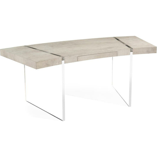 Loftus Desk by John-Richard in natural. Made from acrylic, metal in a modern style.