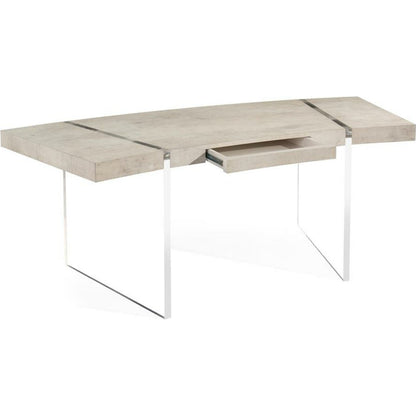 Loftus Desk by John-Richard in natural. Made from acrylic, metal in a modern style.