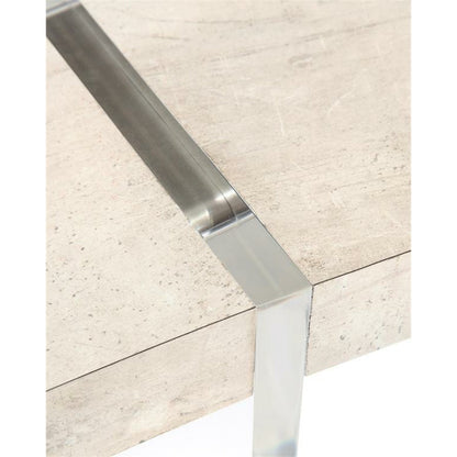 Loftus Desk by John-Richard in natural. Made from acrylic, metal in a modern style.