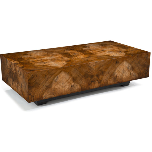 Chelsea Squared Cocktail by John-Richard in walnut and walnut curl. Made from mdf, walnut curl in a eclectic & global style.