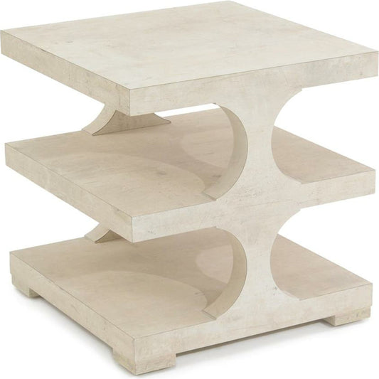 Loftus Three-Tier End Table by John-Richard in natural. Made from unique in a eclectic & global style.