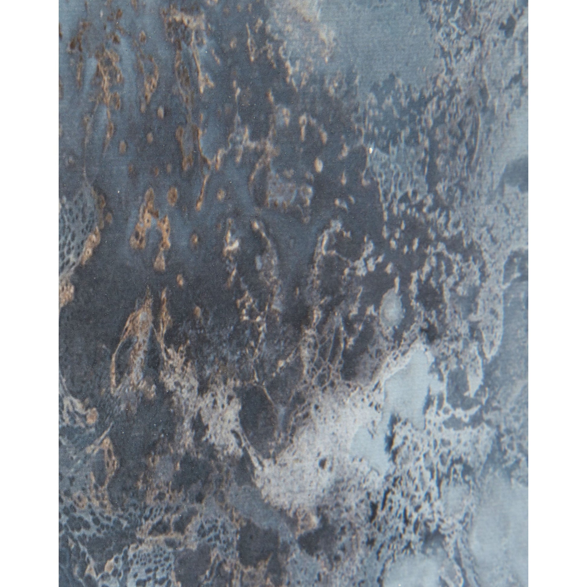 Clayton Cabinet by John-Richard in nickel and blues, nickel. Made from mdf, giclee, stainless steel in a coastal style.