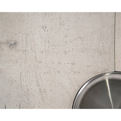 Dante Four-Door Credenza by John-Richard in beluga, stainless steel, white. Made from steel in a modern style.