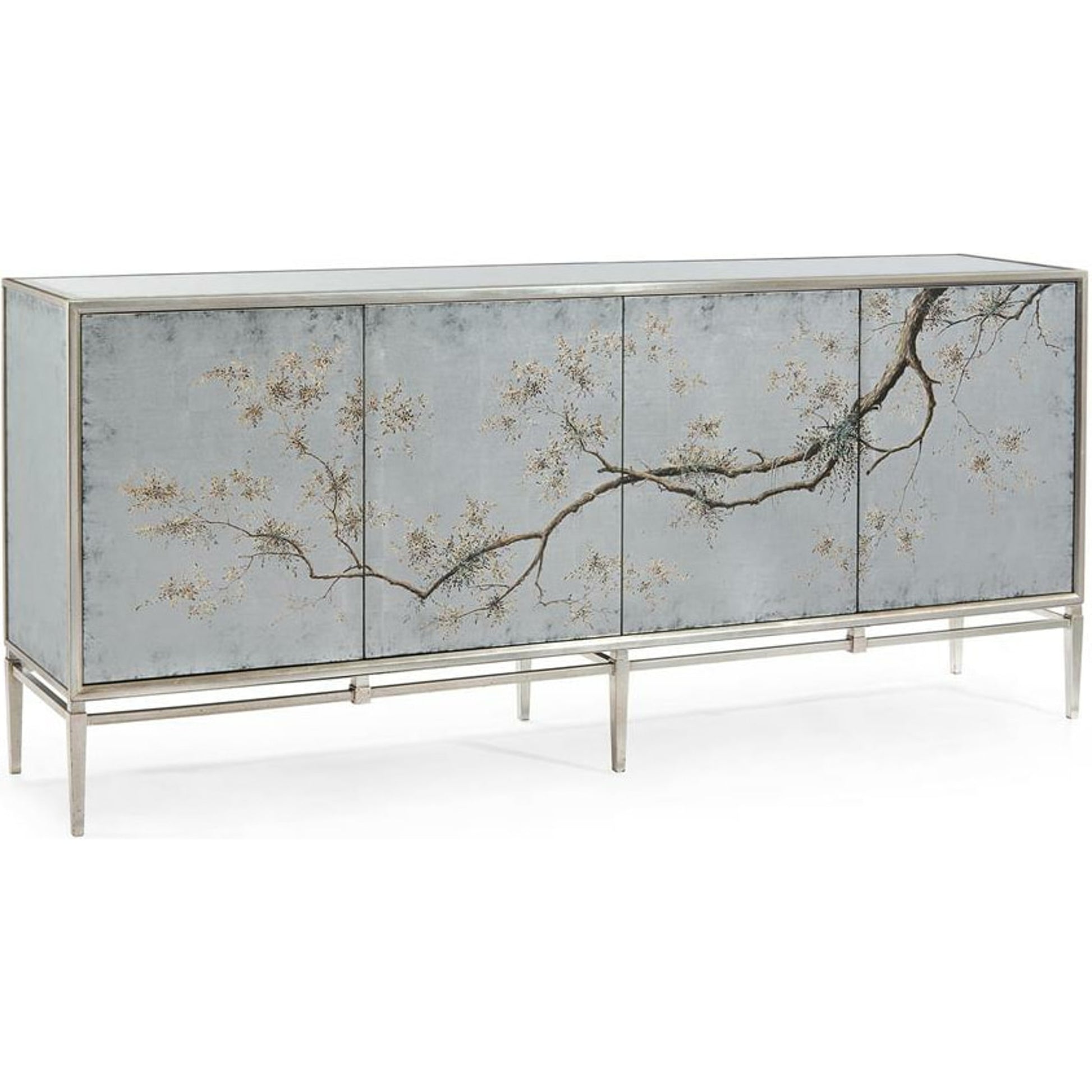 Falling Branch Credenza by John-Richard in natural. Made from steel in a eclectic & global style.