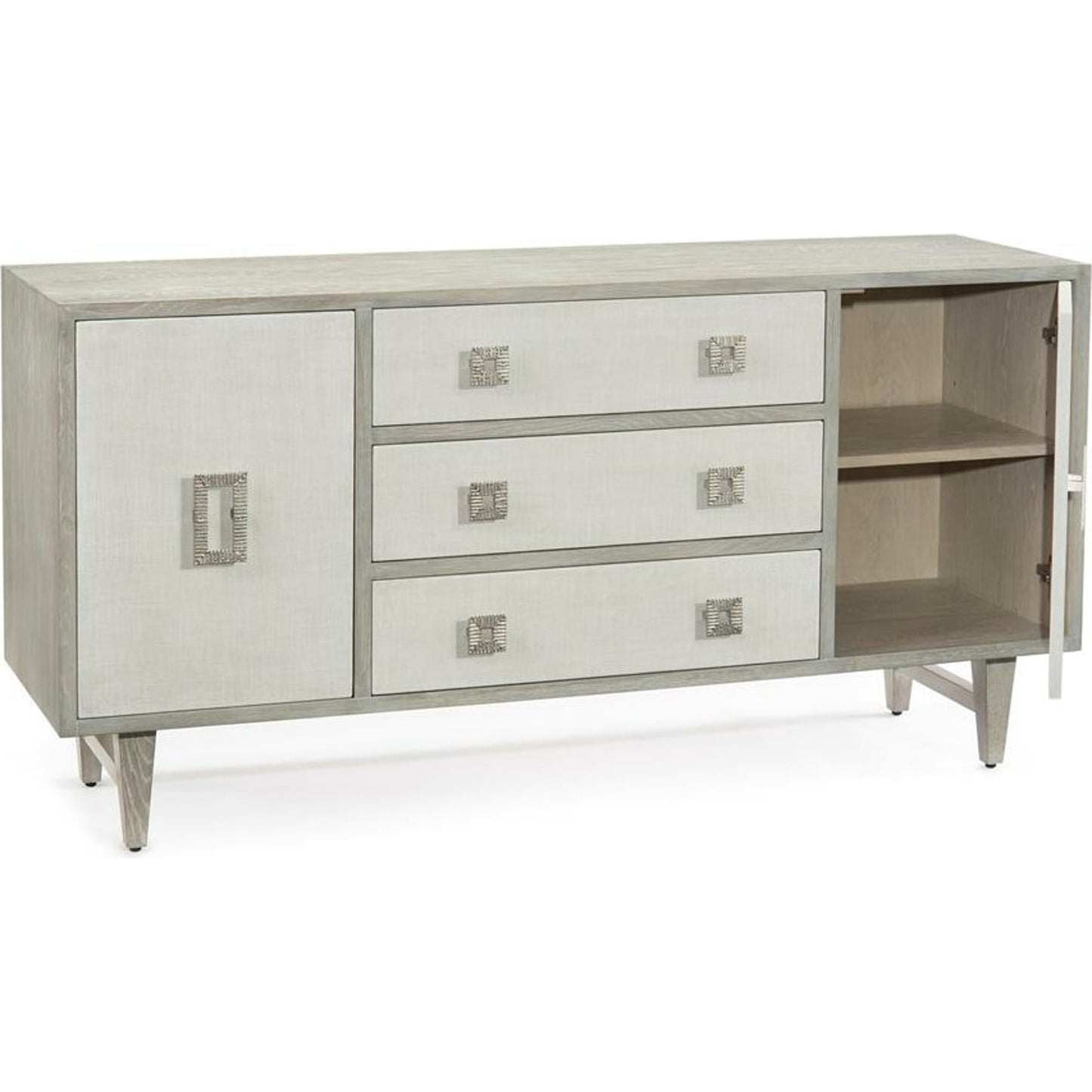 002 SR-863379 | Additional Silo | Chepstow Sideboard by John-Richard in gray, oak. Made from unique in a transitional style.