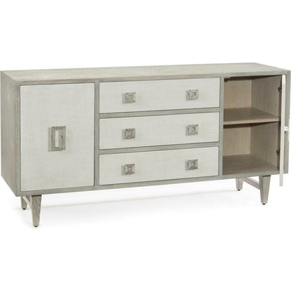 Chepstow Sideboard by John-Richard in gray, oak. Made from unique in a transitional style.
