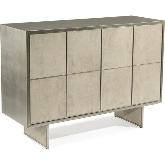 Lanark Buffet by John-Richard in pewter, silver. Made from steel in a modern style.
