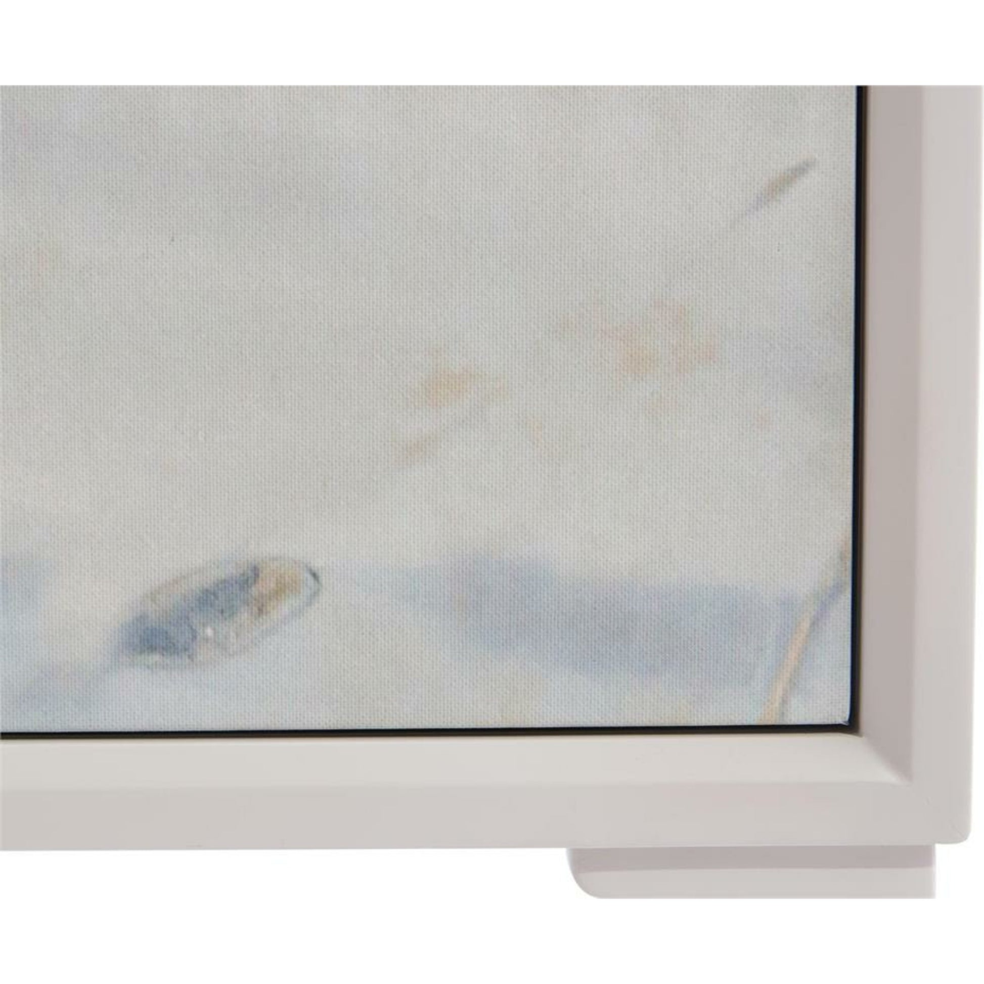 River Cabinet by John-Richard in blue, gray and light gray. Made from tulip, mdf, giclee, aluminum in a coastal style.