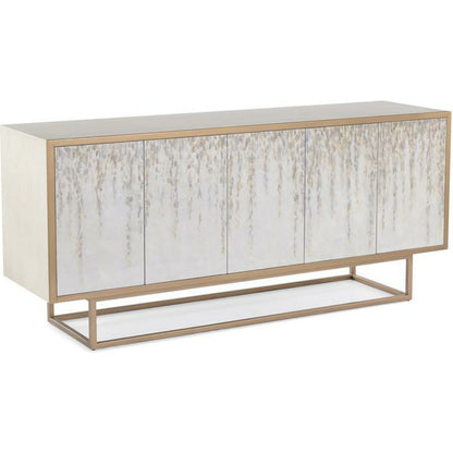 Ide Hill Sideboard by John-Richard in ash, beluga, brass. Made from brass, steel in a modern style.
