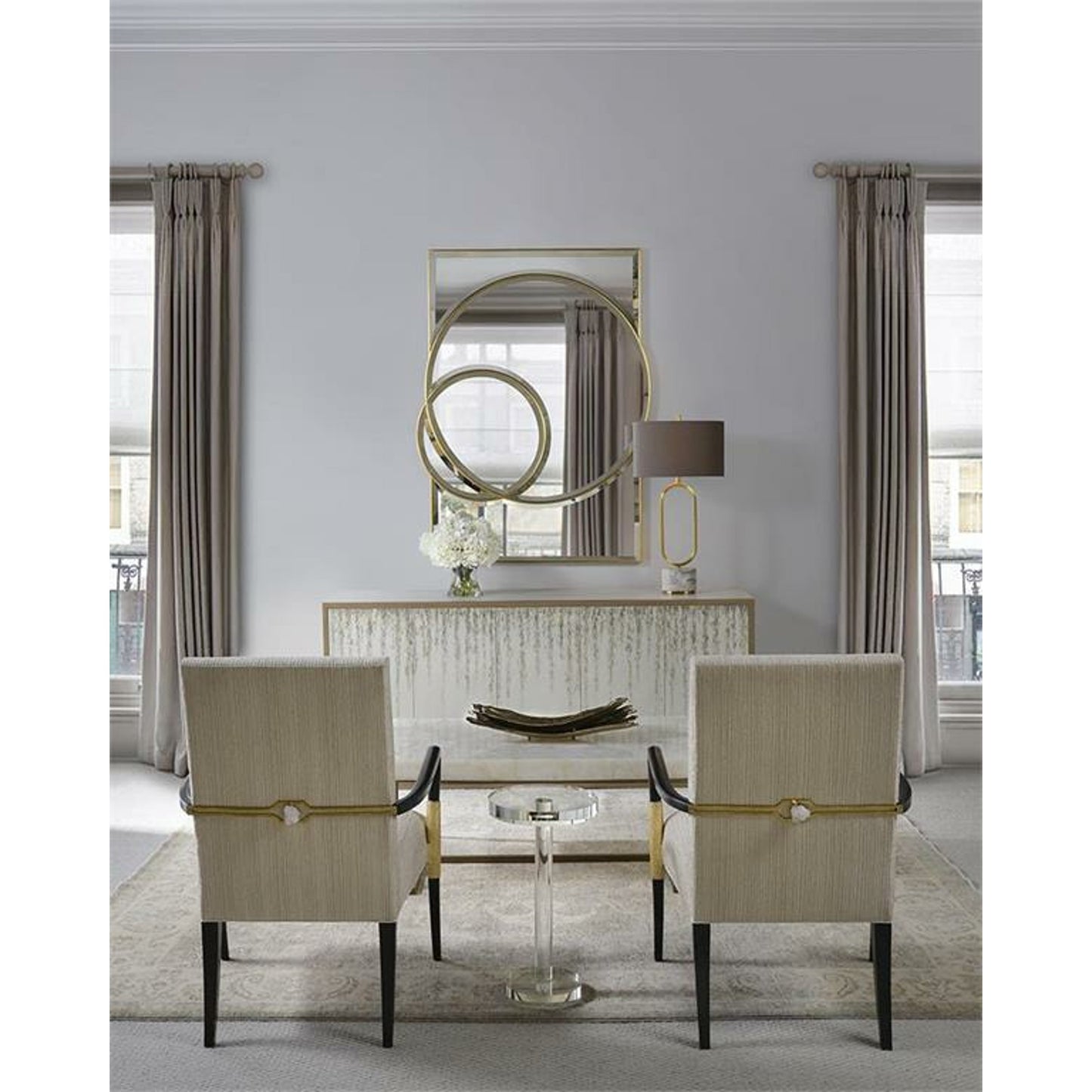 004 SR-864348 | Lifestyle | Ide Hill Sideboard by John-Richard in ash, beluga, brass. Made from brass, steel in a modern style.