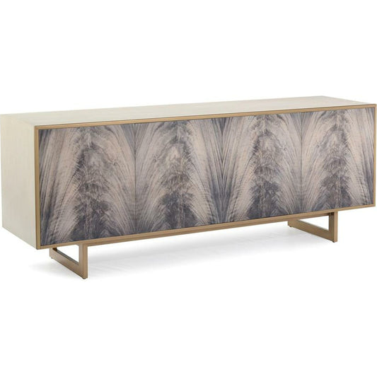 Deja Vu Credenza by John-Richard in ash, beluga, brass, clear. Made from brass, steel in a eclectic & global style.