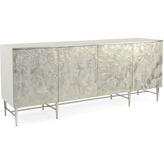 Gironde Sideboard by John-Richard in gray, pewter, silver, white. Made from steel in a modern style.