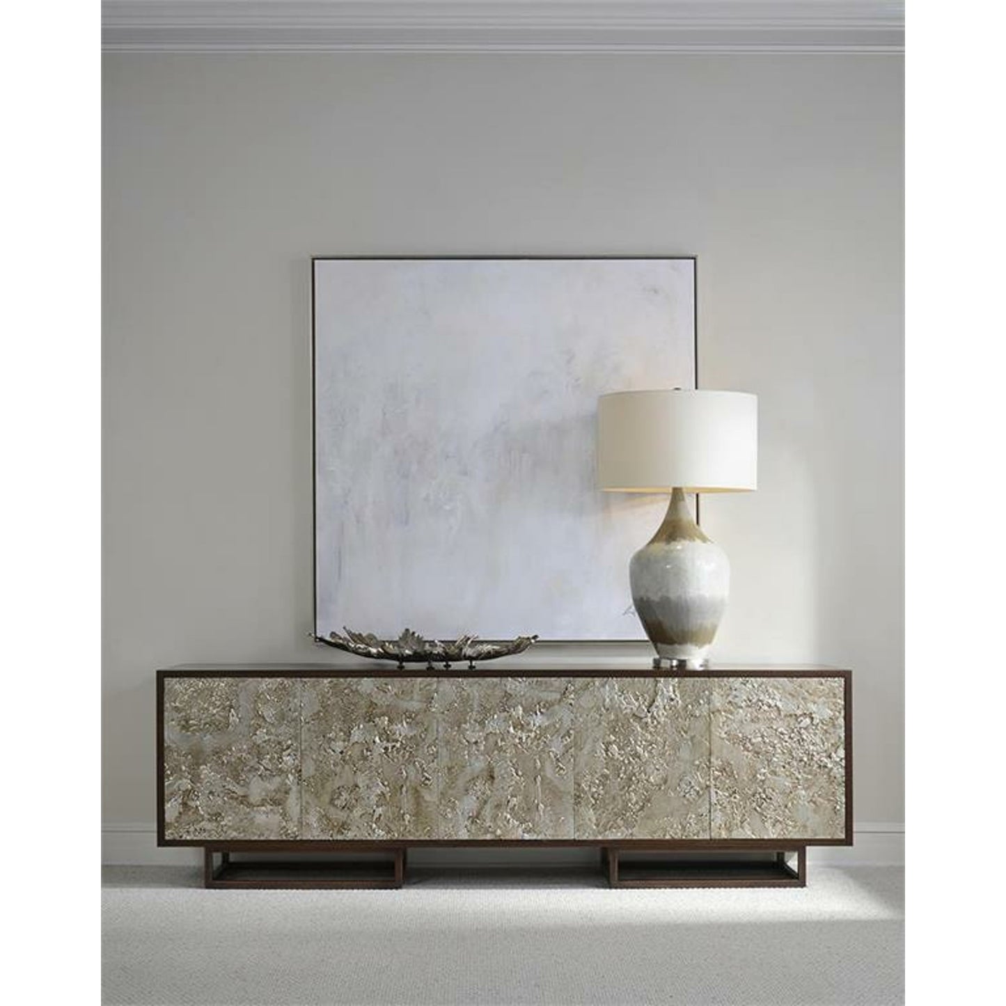 002 SR-864349 | Lifestyle | Ignea Sideboard by John-Richard in bronze, silver. Made from bronze, steel in a modern style.