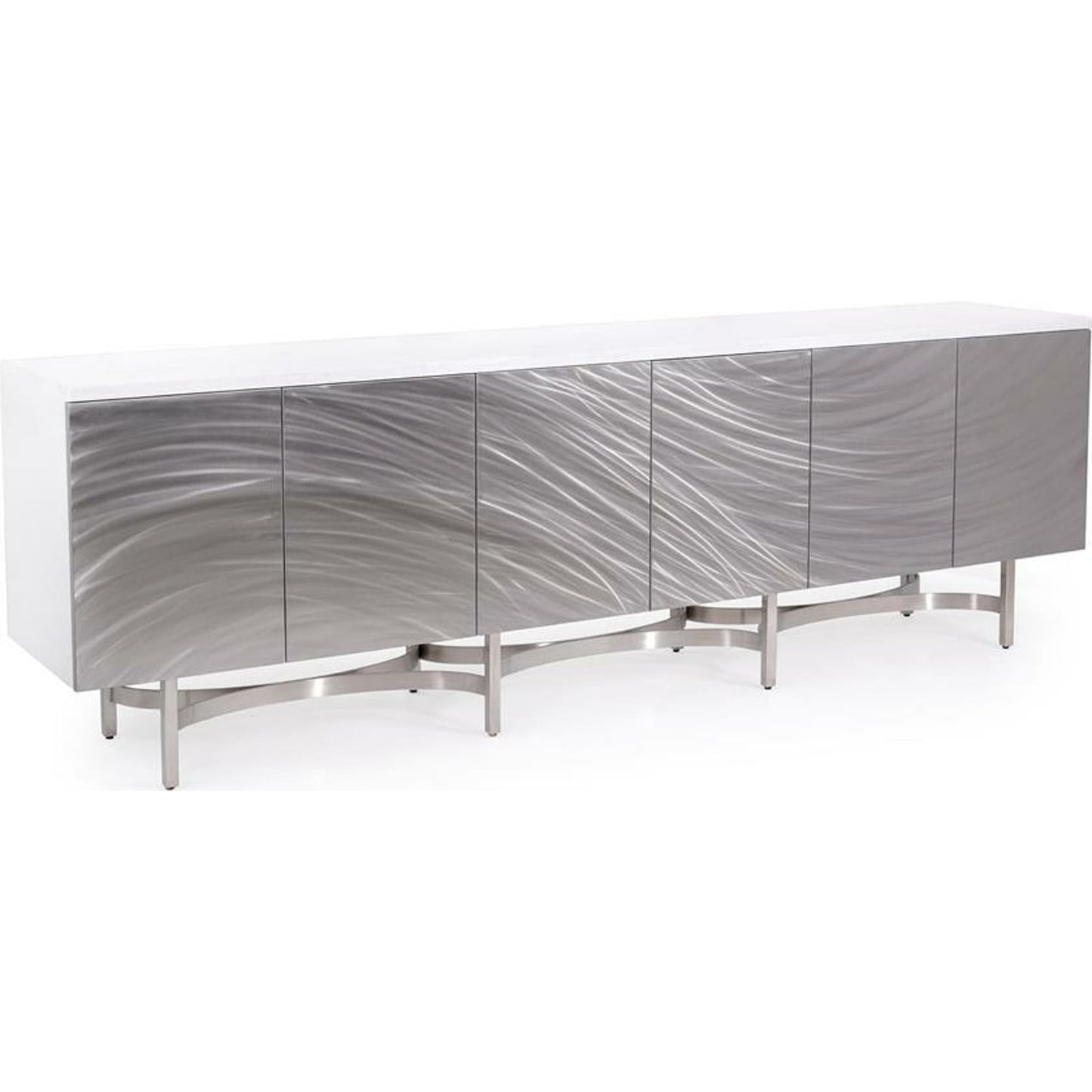 000 SR-862982 | Primary Silo | Azure Sideboard by John-Richard in beluga, stainless steel. Made from steel in a modern style.