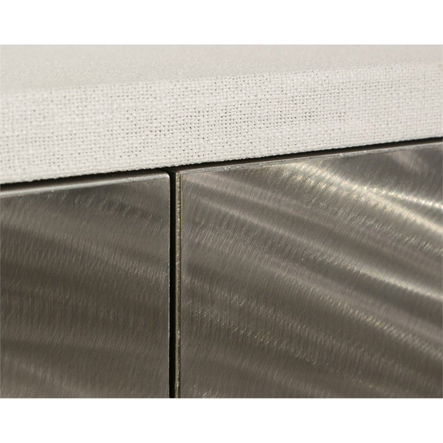 002 SR-862982 | Closeup | Azure Sideboard by John-Richard in beluga, stainless steel. Made from steel in a modern style.