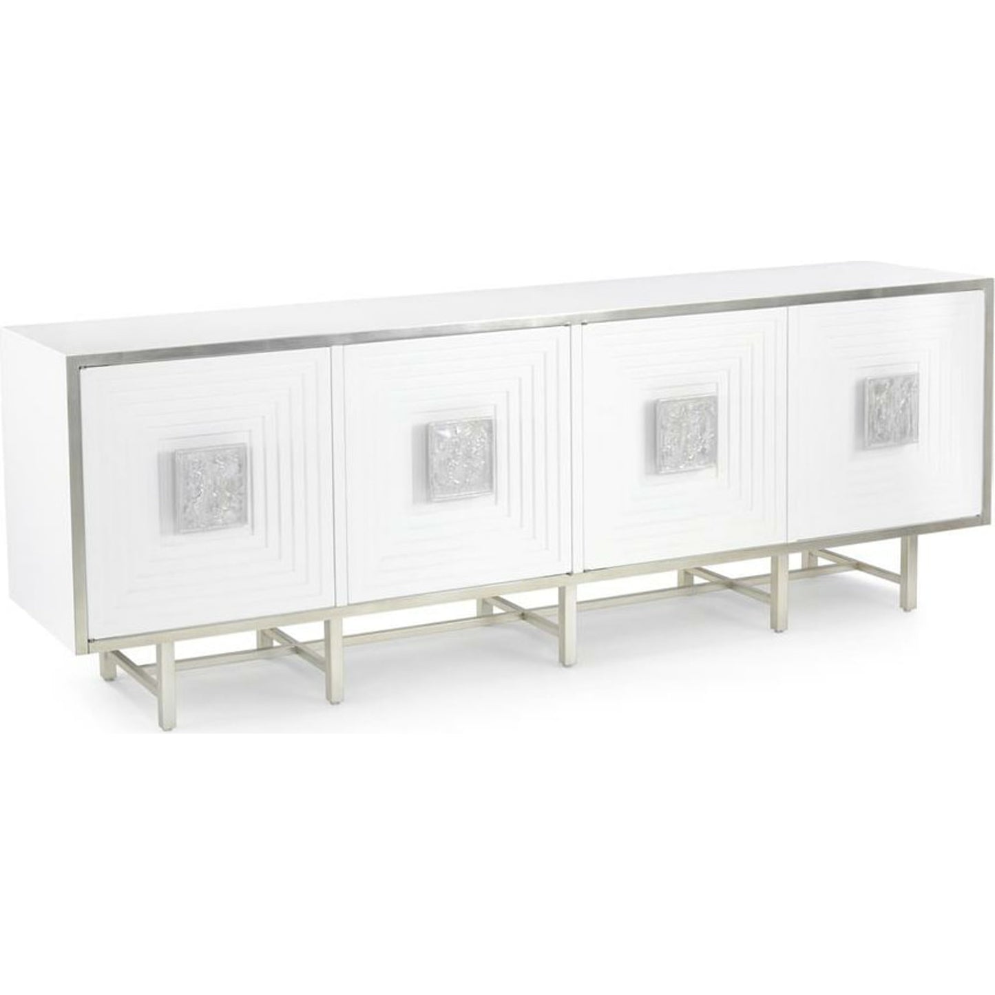 000 SR-865959 | Primary Silo | Tesino Sideboard by John-Richard in beluga, pewter, silver. Made from metal, steel in a transitional style.