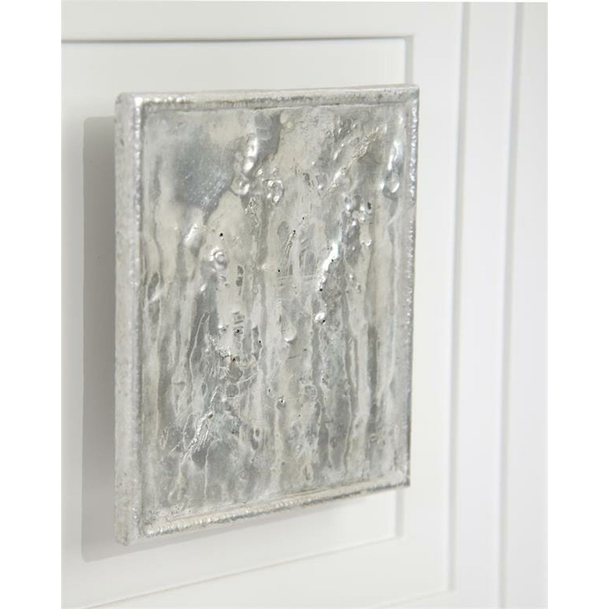 Tesino Sideboard by John-Richard in beluga, pewter, silver. Made from metal, steel in a transitional style.