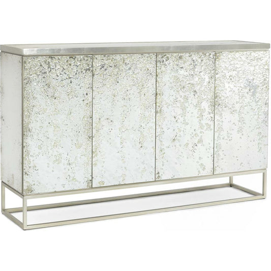 Aeolian Cabinet by John-Richard in natural. Made from glass, steel in a modern style.