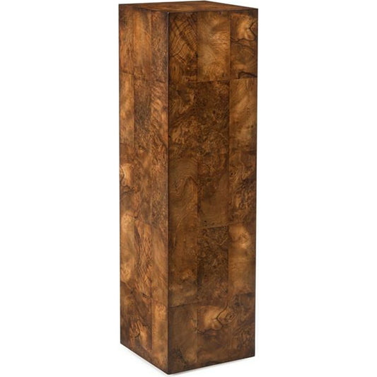 Walnut Block Pedestal by John-Richard in walnut. Made from unique in a rustic style.