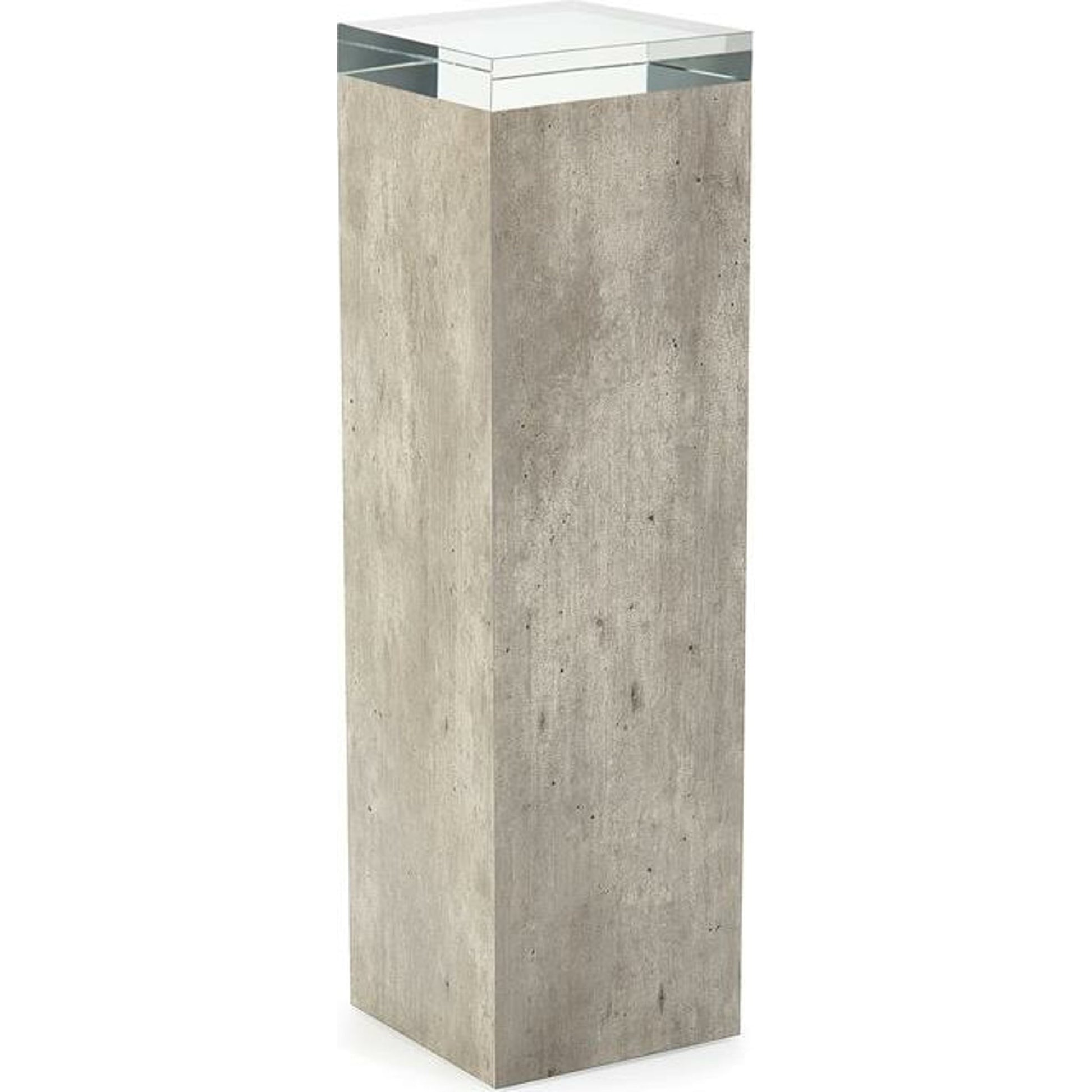 Piazza Pedestal Alto by John-Richard in natural. Made from crystal in a modern style.