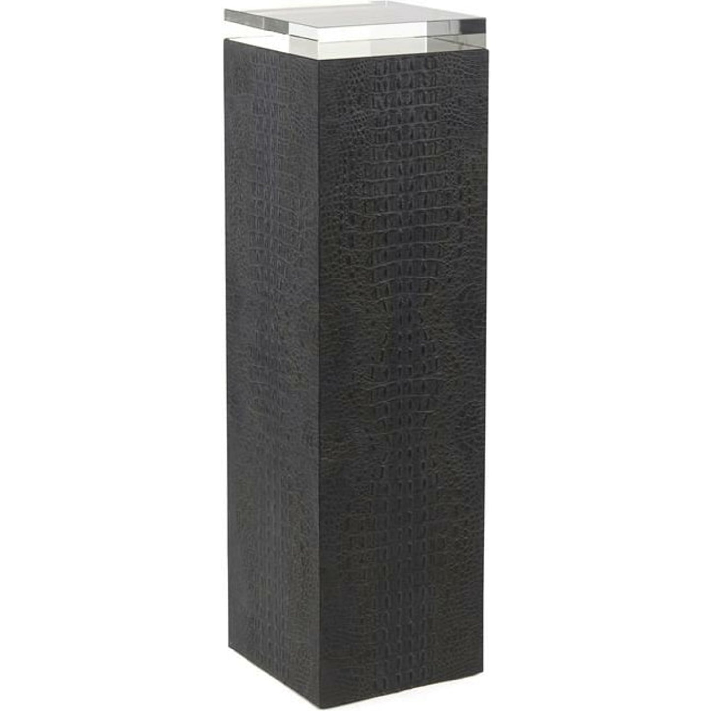 001 SR-864256 | Primary Silo | Greystoke Pedestal by John-Richard in black, gold. Made from crystal, glass in a modern style.