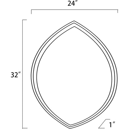 Chateaux - 29198 by Surya in gold and hand painted. Made from manufactured wood in a traditional style.