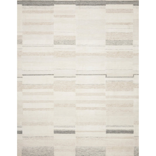 Evelina EVE-03 Rug by Loloi in ivory, beige. Made from 25% wool, 21% viscose, 20% cotton, 18% viscose from bamboo, 8% chenille, 5% acrylic, 3% linen in a mod