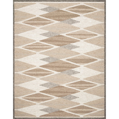 Evelina EVE-04 Rug by Loloi in taupe, bark. Made from 25% wool, 21% viscose, 20% cotton, 18% viscose from bamboo, 8% chenille, 5% acrylic, 3% linen in a mode