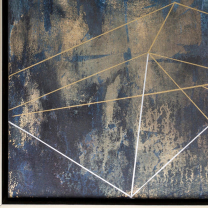 Eventide - 15160 by Livabliss in blue and distressed. Made from canvas, polystyrene in a modern style.