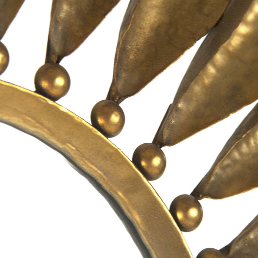 Cadence Mirror by Zentique in antique gold and iron, mirror, mdf. Made from iron, mirror, mdf in a transitional style.
