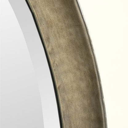 Ida Mirror by Zentique in pale gold and iron, mirror, mdf. Made from iron, mirror, mdf in a modern style.