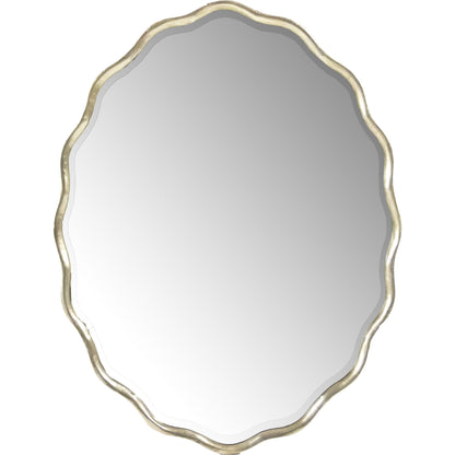 Caressa Mirror by Zentique in distressed silver and iron, mirror, mdf. Made from iron, mirror, mdf in a transitional style.