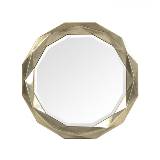Gio Mirror by Zentique in pale gold and iron, mirror, mdf. Made from iron, mirror, mdf in a modern style.