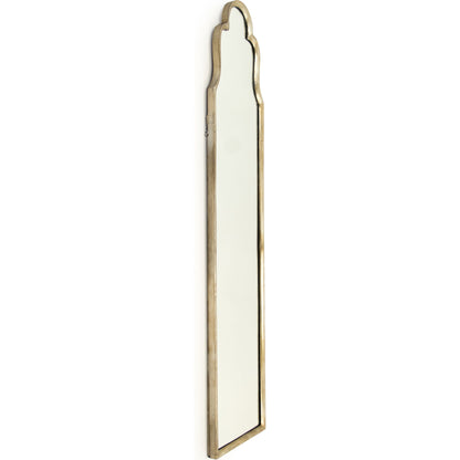 Pylone Mirror by Zentique in antique gold and iron, mirror, mdf. Made from iron, mirror, mdf in a transitional style.