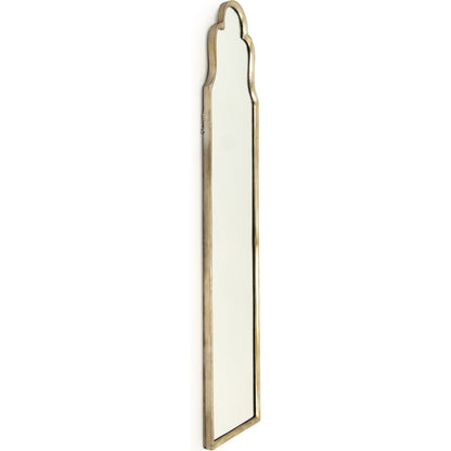 Pylone Mirror by Zentique in antique gold and iron, mirror, mdf. Made from iron, mirror, mdf in a transitional style.