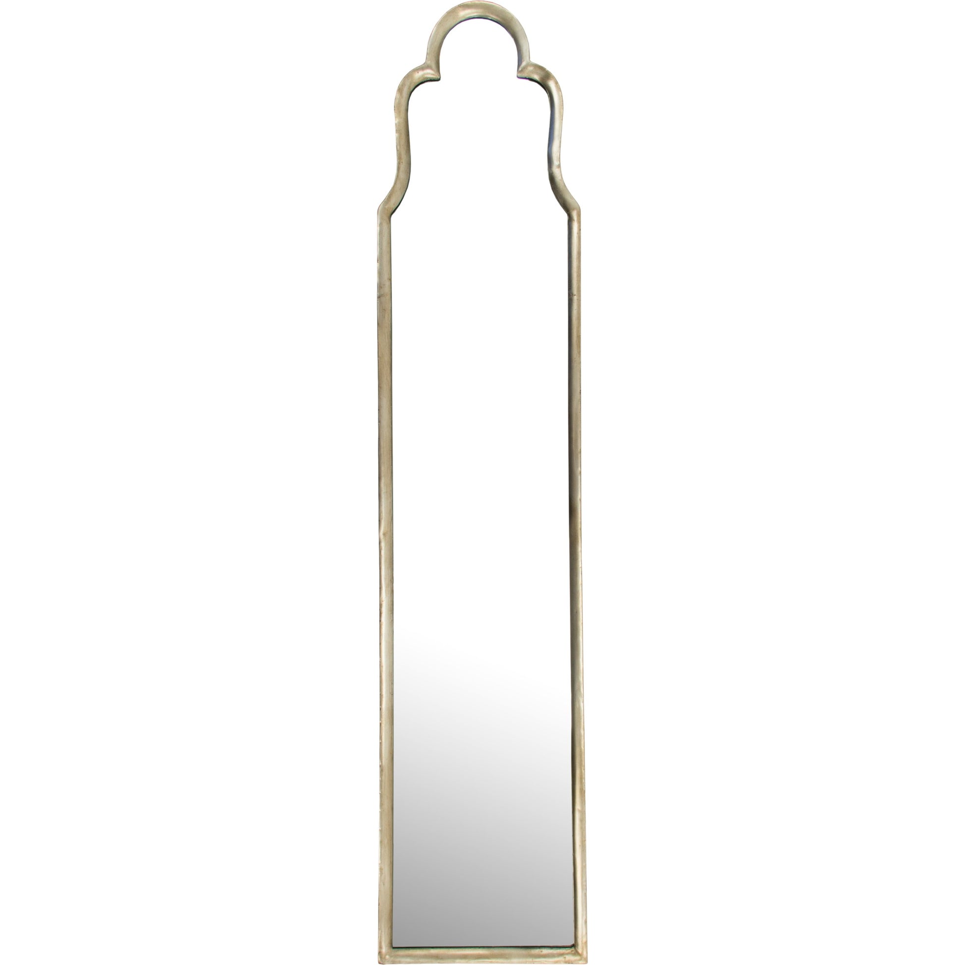Pylone Mirror by Zentique in antique gold and iron, mirror, mdf. Made from iron, mirror, mdf in a transitional style.