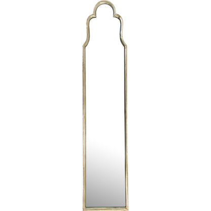 Pylone Mirror by Zentique in antique gold and iron, mirror, mdf. Made from iron, mirror, mdf in a transitional style.