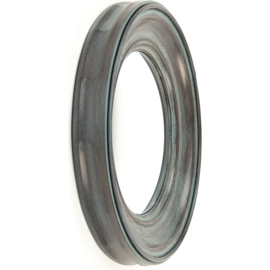 Cerne Convex Mirror by Zentique in distressed teal and iron, mirror, mdf. Made from iron, mirror, mdf in a modern style.