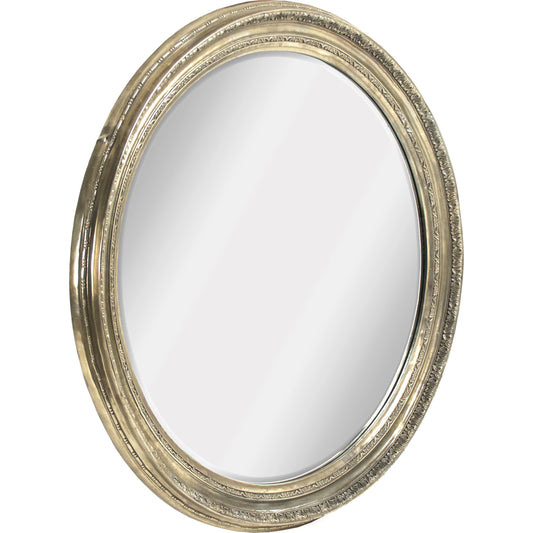 Mael Mirror by Zentique in antique gold and iron, mirror, mdf. Made from iron, mirror, mdf in a transitional style.