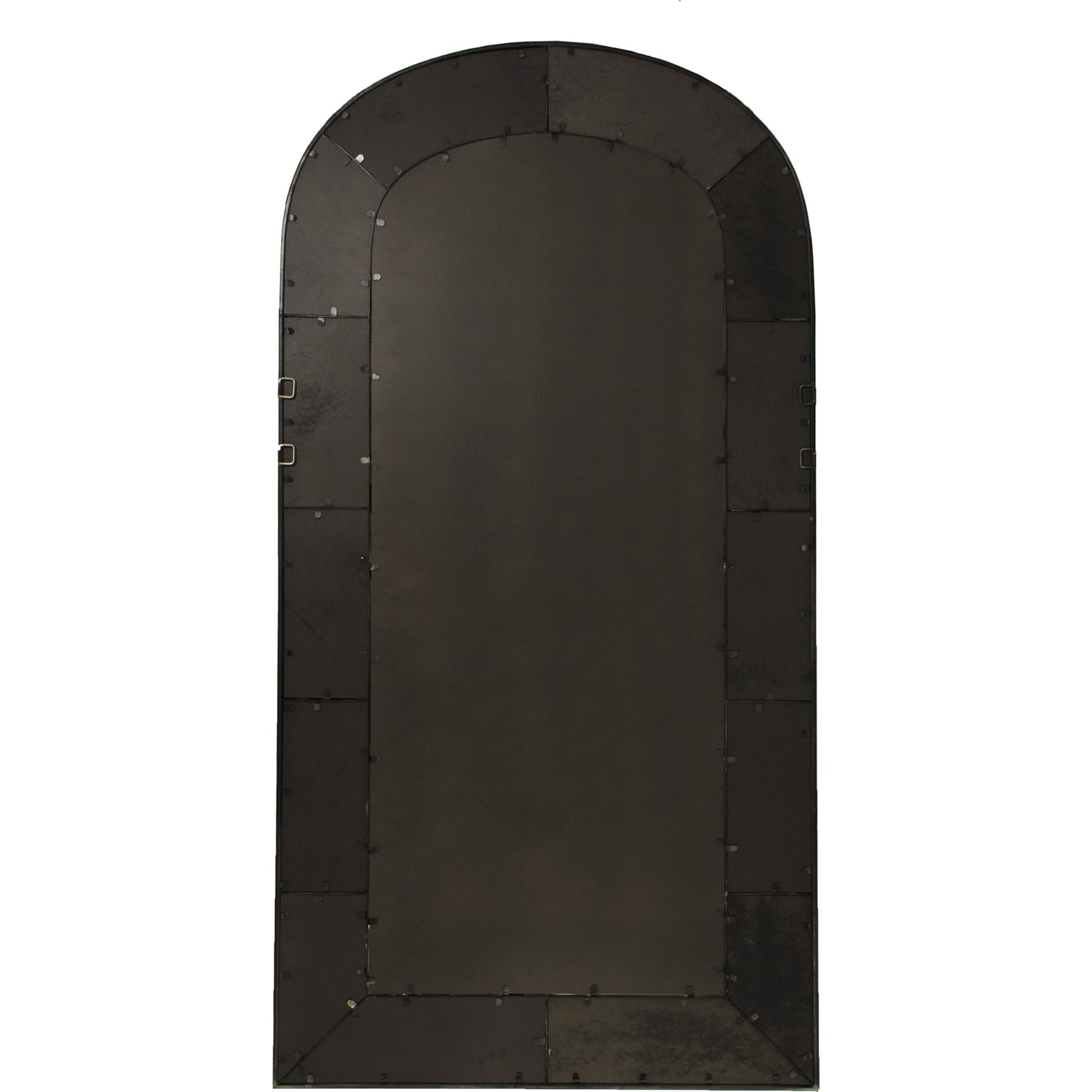 Paule Mirror by Zentique in distressed silver and iron, mirror, mdf. Made from iron, mirror, mdf in a transitional style.