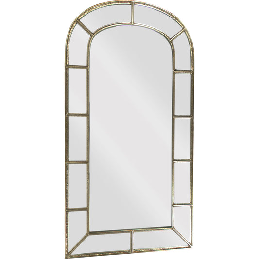 Paule Mirror by Zentique in distressed silver and iron, mirror, mdf. Made from iron, mirror, mdf in a transitional style.