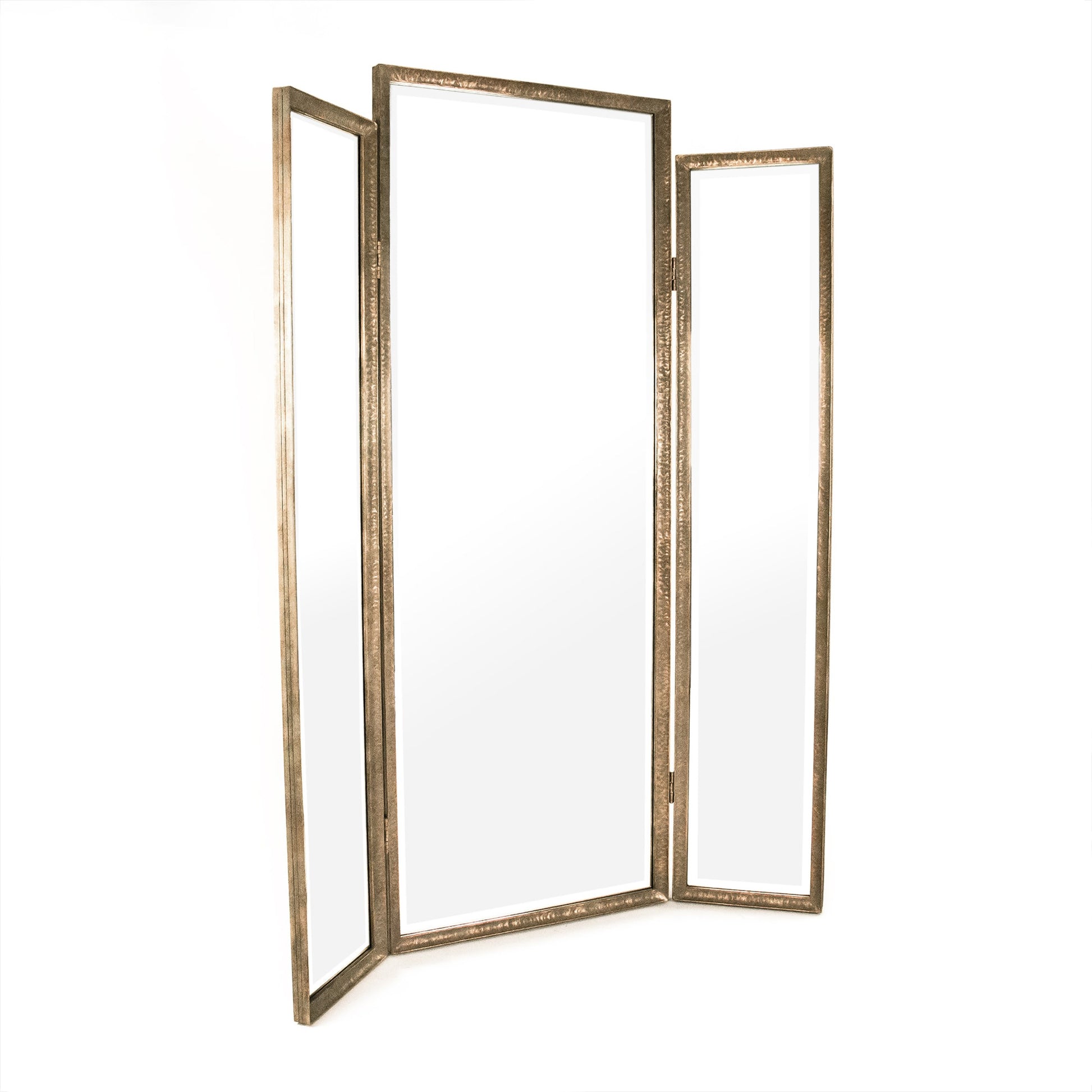 Albus Mirror by Zentique in distressed bronze and metal, mirror, mdf. Made from metal, mirror, mdf in a traditional style.